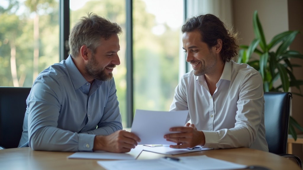 Insurance agent reviewing policy Florida commercial property