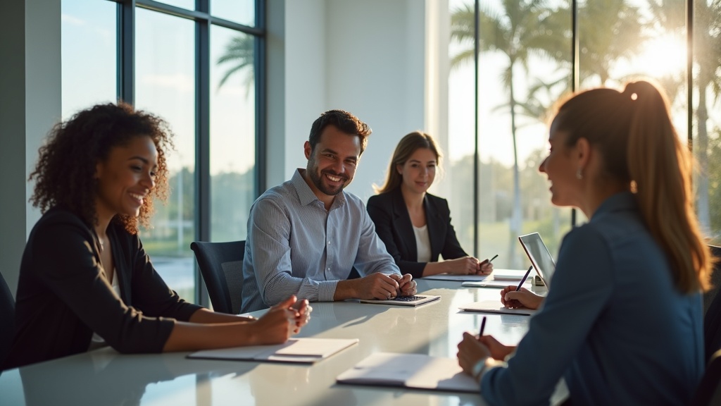Business meeting Florida commercial property insurance