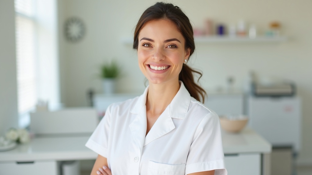 Professional esthetician in Florida beauty studio