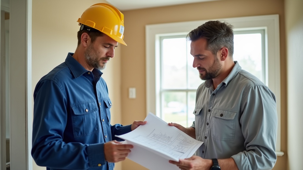 HVAC contractor consulting with Florida homeowner