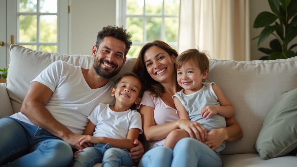 Florida family with financial security from long-term disability insurance coverage