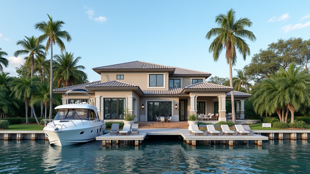 Waterfront home with boat Florida umbrella insurance