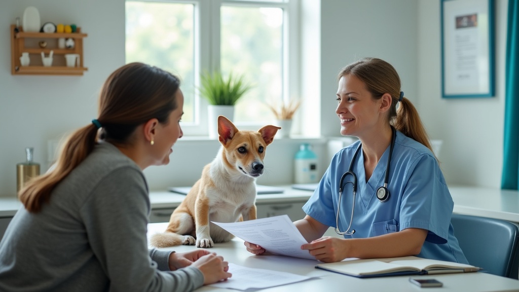 Pet insurance consultation with vet Florida
