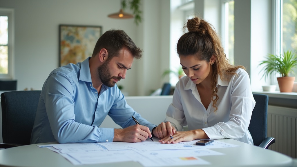 Business partners planning Florida small business insurance