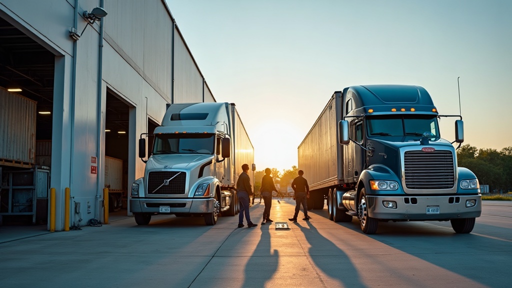 Cargo loading at Florida warehouse trucking insurance