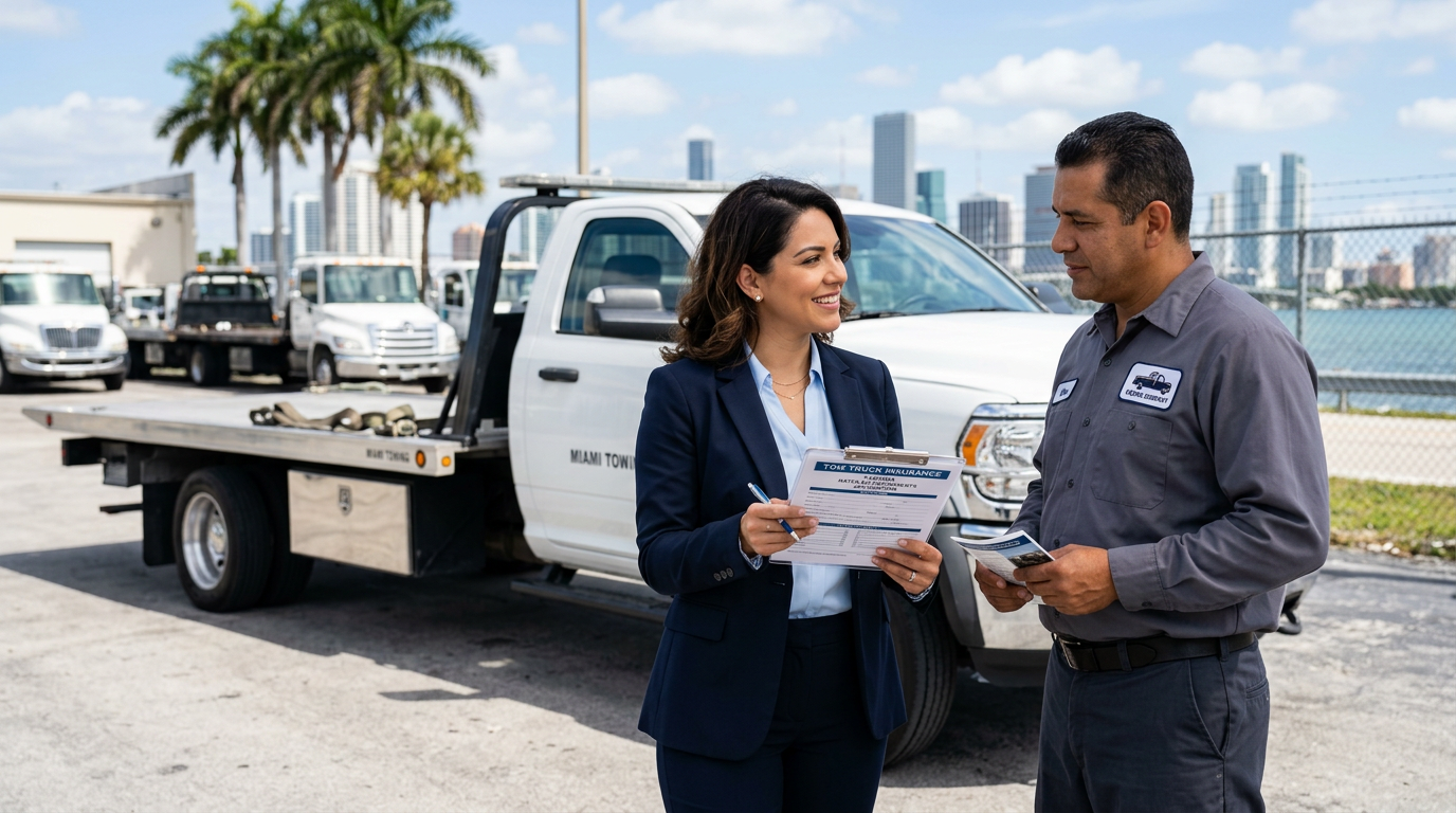 Tow Truck Insurance in Miami: Rates & Requirements